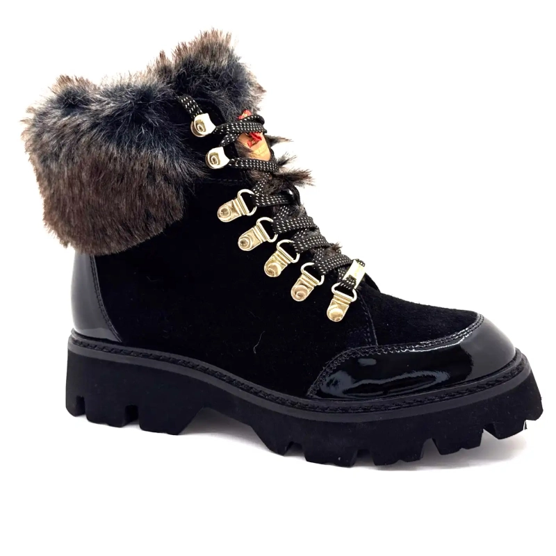 Les Tropéziennes 331141 Zamy Czarna skóra Ivoire Chaussures