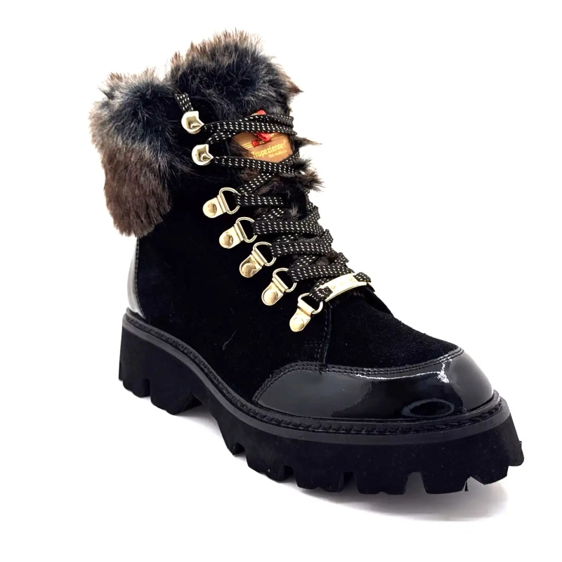 Les Tropéziennes 331141 Zamy sort læder Ivoire Chaussures