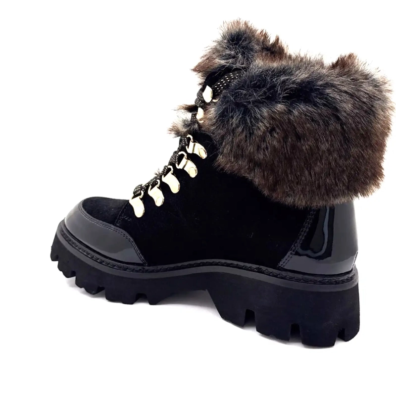 Les Tropéziennes 331141 Zamy fekete bőr Ivoire Chaussures