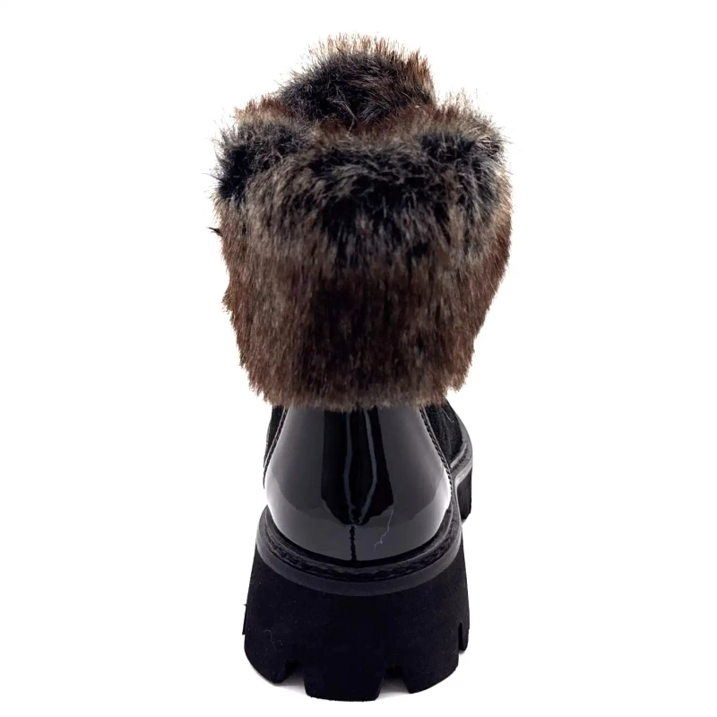 Les Tropéziennes 331141 Zamy Cuir Noir Ivoire Chaussures