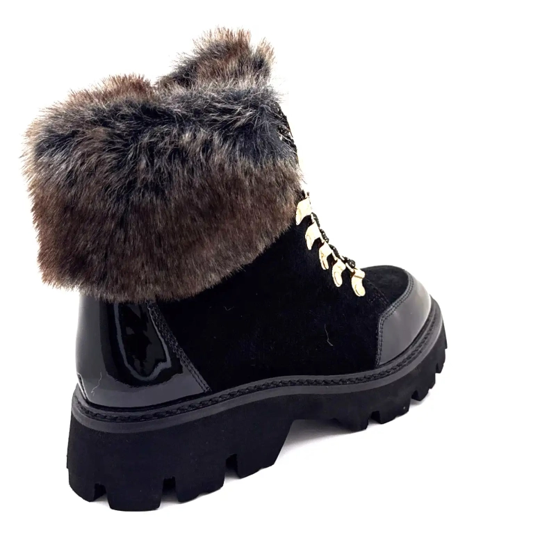 Les Tropéziennes 331141 Zamy Couro Preto Ivoire Chaussures