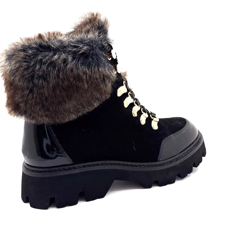 Les Tropéziennes 331141 Zamy Black Leather Ivoire Chaussures