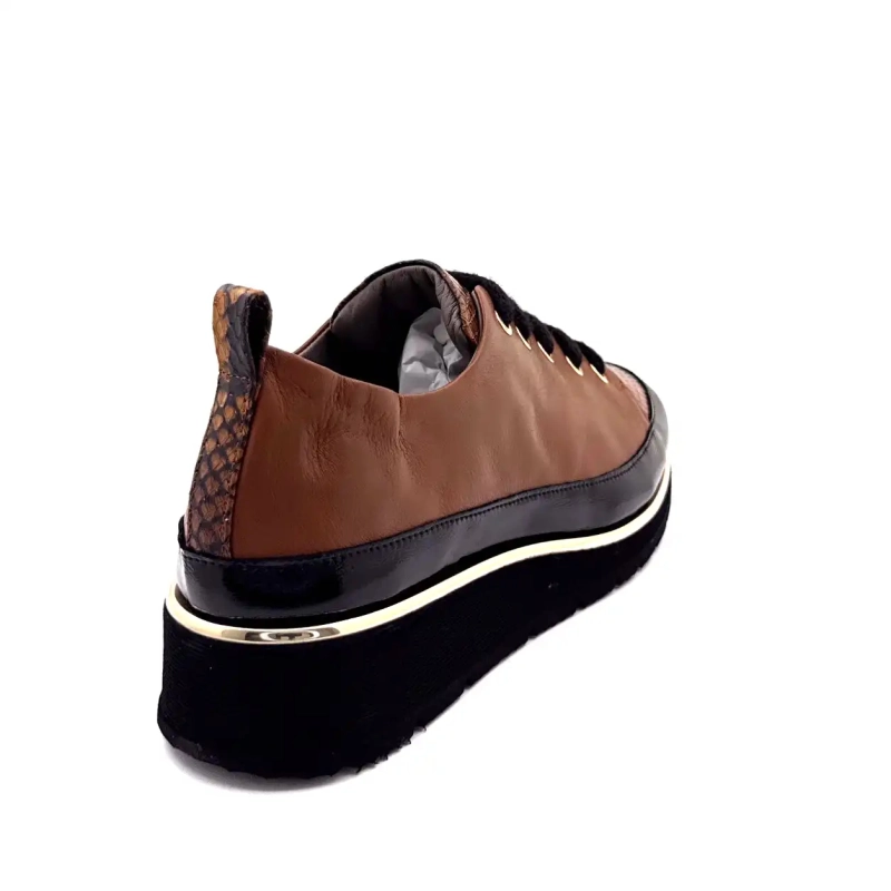 XSA 0160 Marrón Charol Negro Ivoire Chaussures