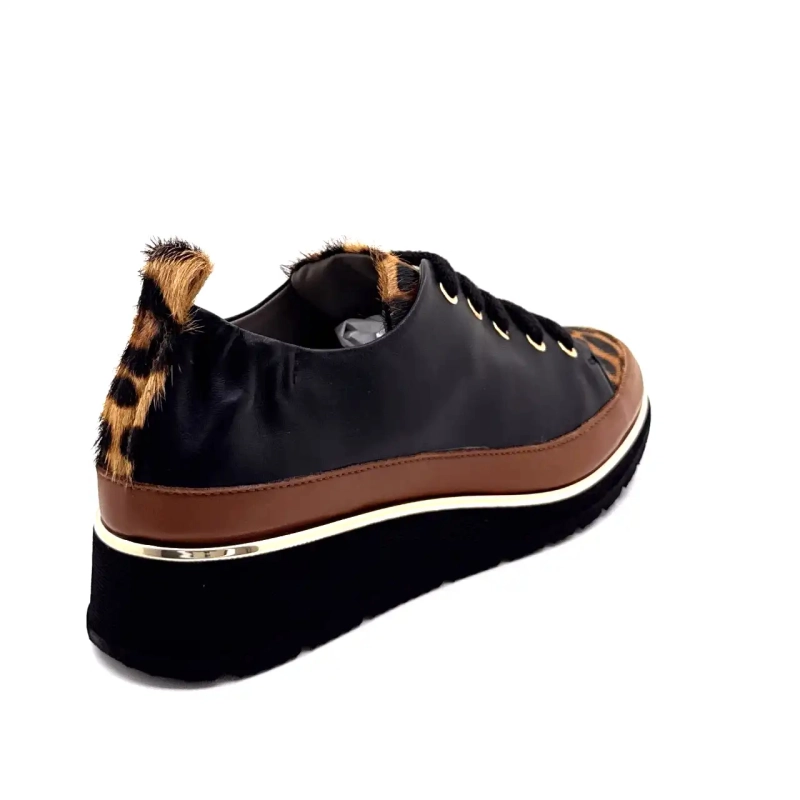 XSA 0160 Cuero Negro Leo Ivoire Chaussures