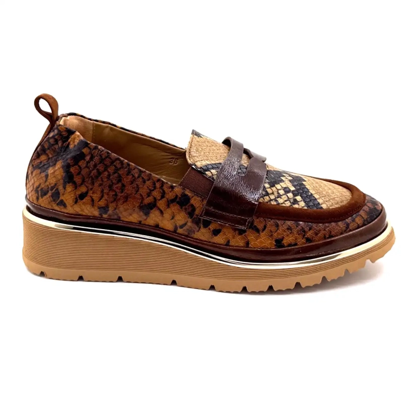 XSA 323 Cuir Rept Marron Ivoire Chaussures