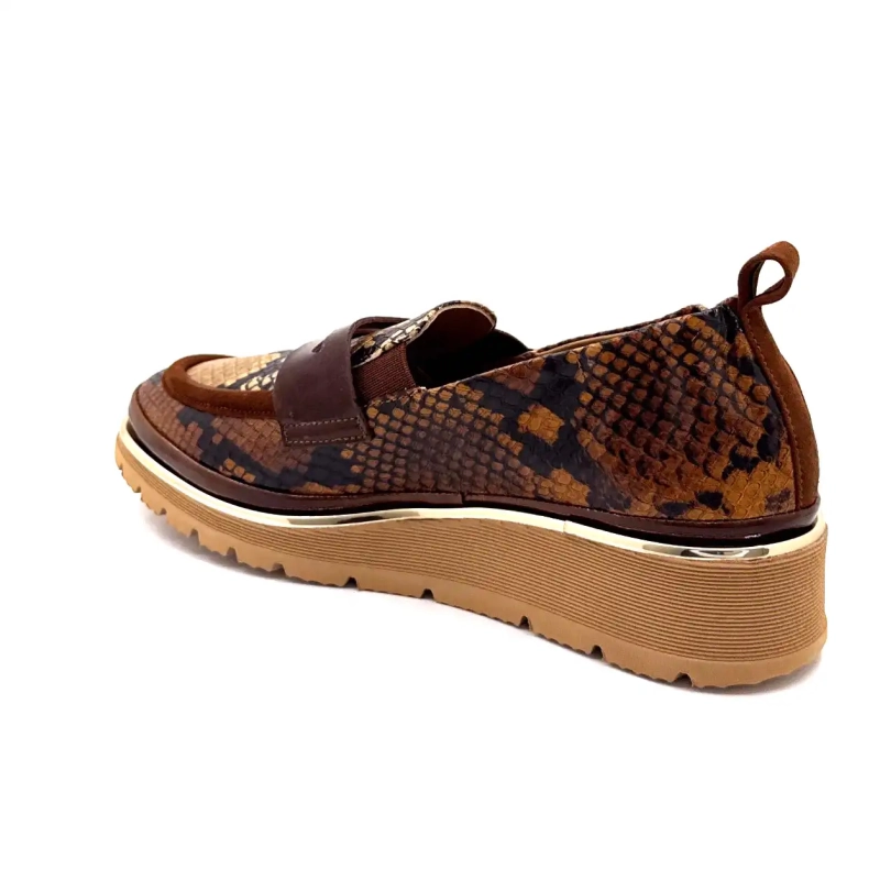 XSA 323 Brun Reptillæder Ivoire Chaussures