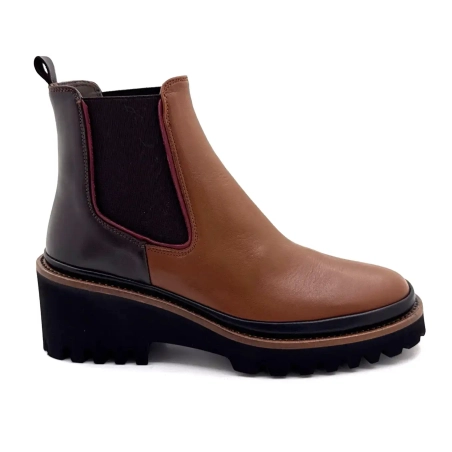 XSA 313 Brązowo-czarna skóra Ivoire Chaussures