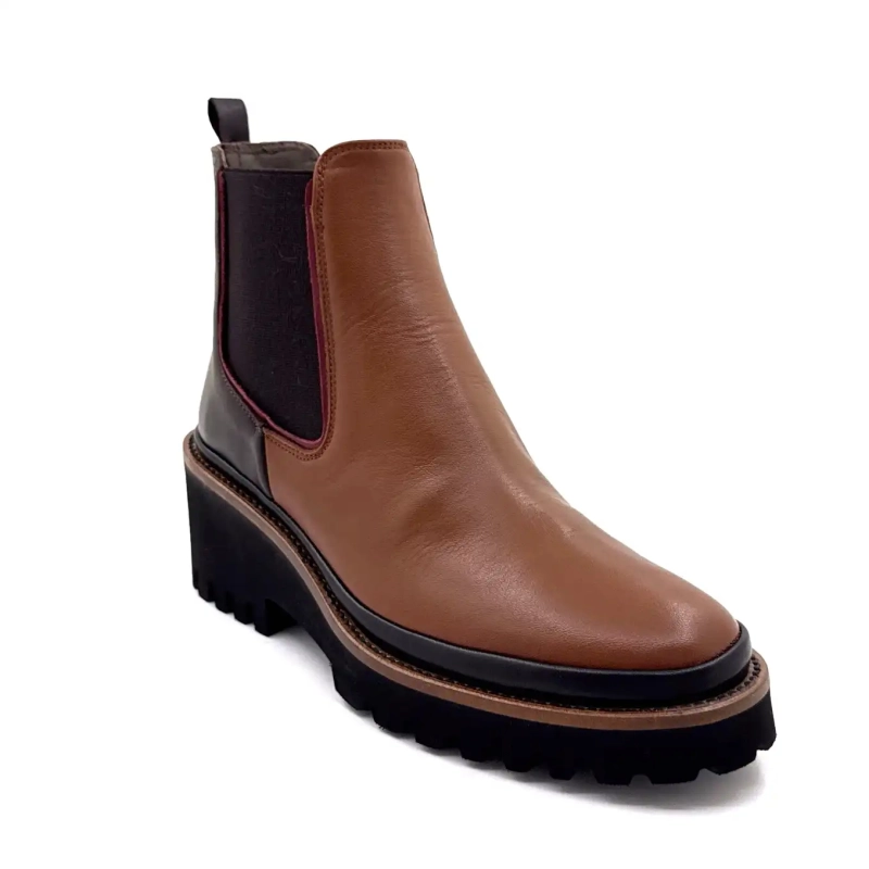 XSA 313 Brunt & Svart Läder Ivoire Chaussures