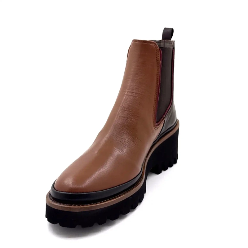 XSA 313 Pelle marrone e nera Ivoire Chaussures