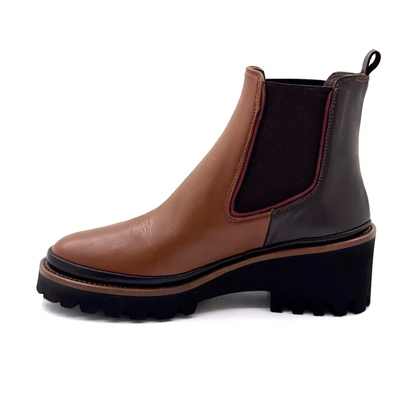 XSA 313 Brunt & Svart Läder Ivoire Chaussures