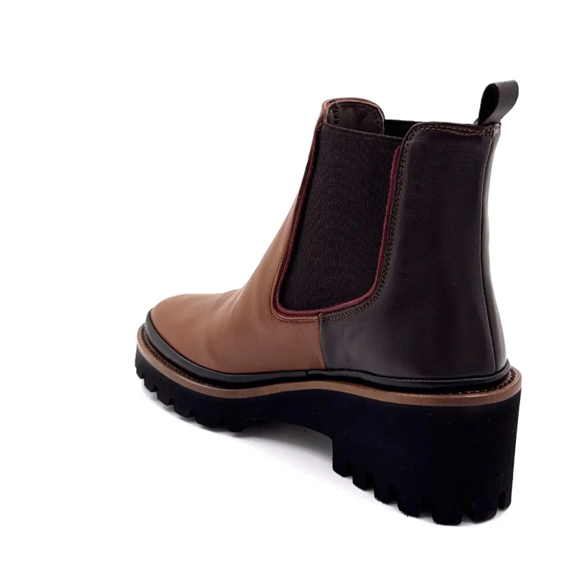 XSA 313 Bruin & Zwart Leer Ivoire Chaussures