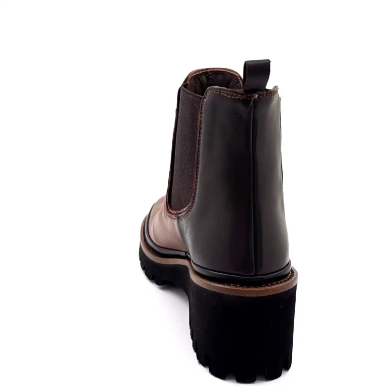 XSA 313 Καφέ & Μαύρο Δέρμα Ivoire Chaussures