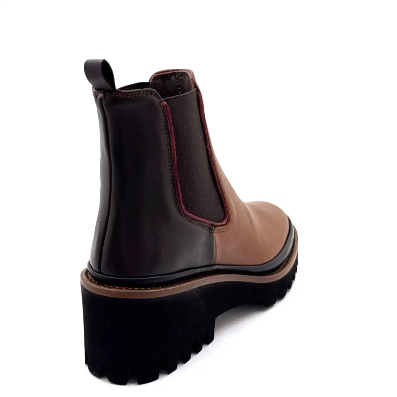 XSA 313 Bruin & Zwart Leer Ivoire Chaussures