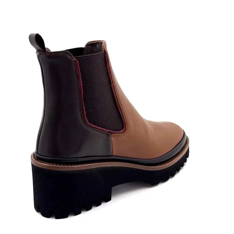 XSA 313 Piele maro și neagră Ivoire Chaussures