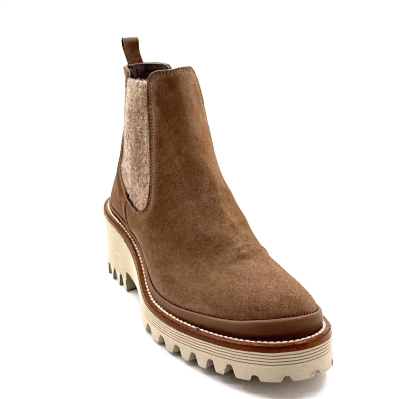 XSA 9176 Taupe velúr Ivoire Chaussures