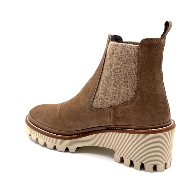 XSA 9176 Camurça Taupe Ivoire Chaussures