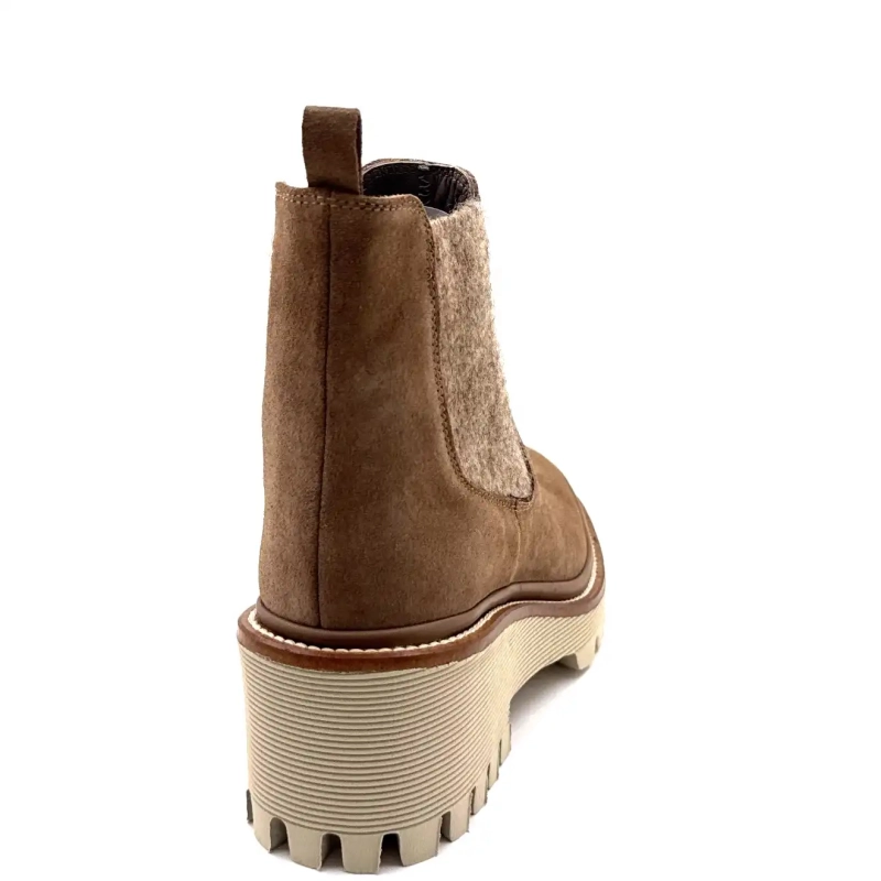 XSA 9176 Taupe velúr Ivoire Chaussures