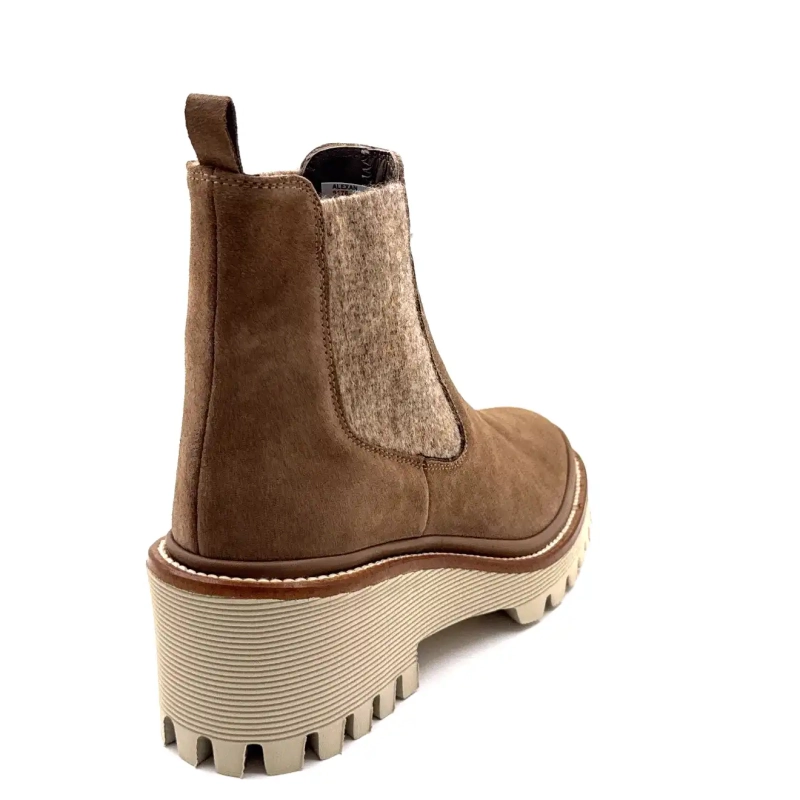 XSA 9176 Taupe Suède Ivoire Chaussures