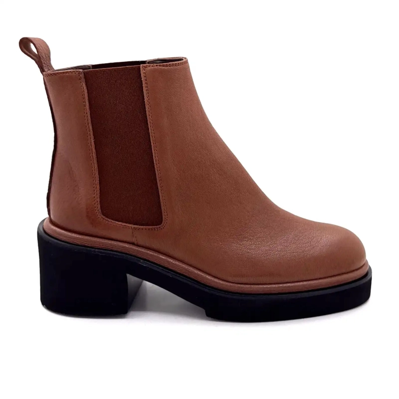 XSA 8223 Brunt Læder Ivoire Chaussures