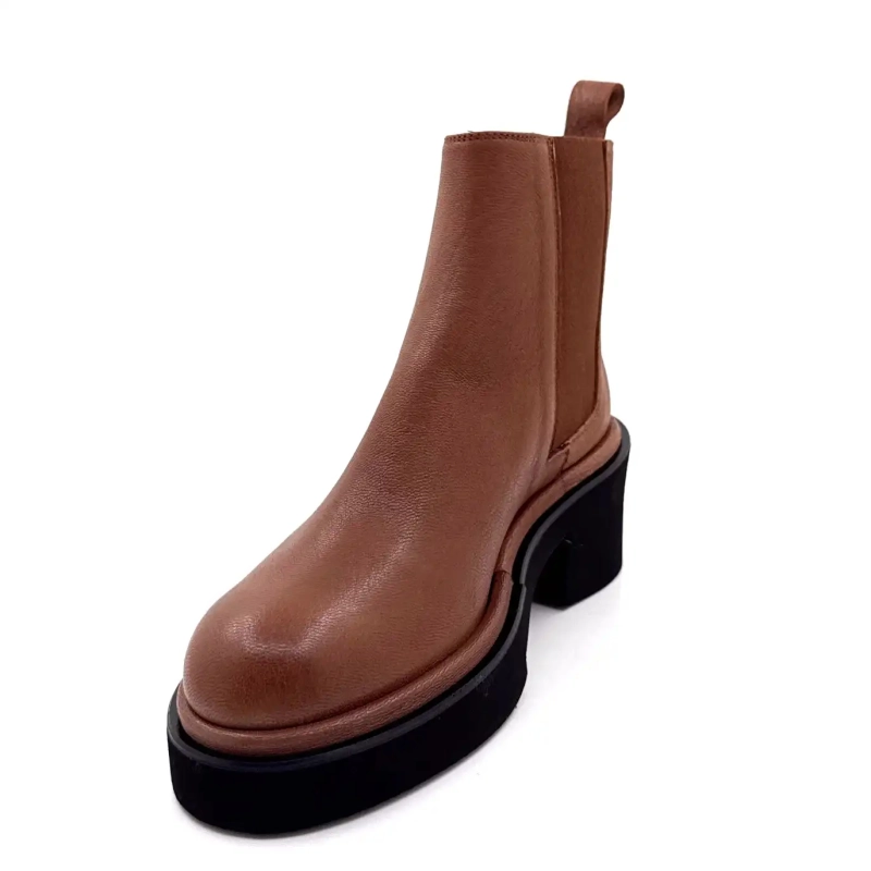 XSA 8223 Brunt Læder Ivoire Chaussures