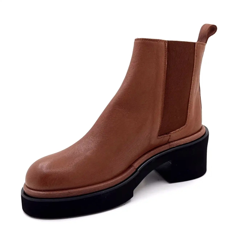 XSA 8223 Brown Leather Ivoire Chaussures
