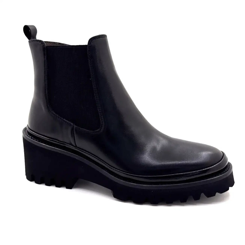 XSA 9829 Czarna skóra Ivoire Chaussures