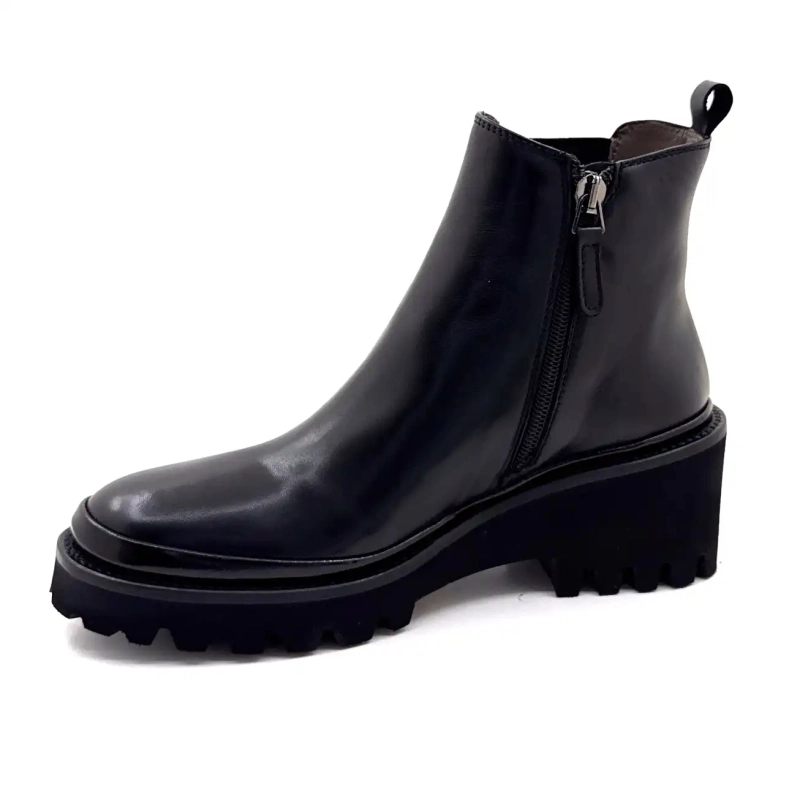 XSA 9829 Piele neagră Ivoire Chaussures