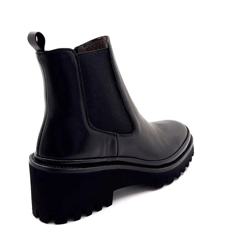 XSA 9829 Czarna skóra Ivoire Chaussures