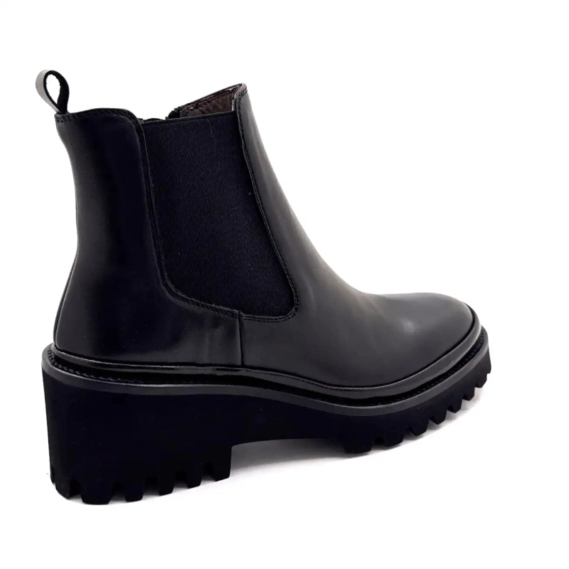 XSA 9829 Schwarzes Leder Ivoire Chaussures