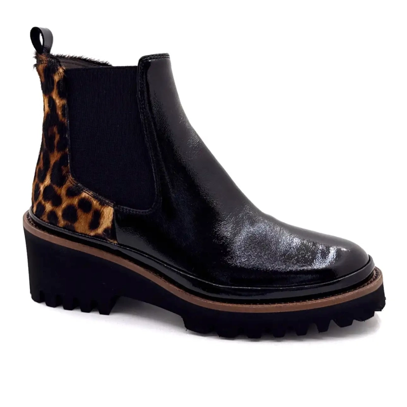 XSA 9829 Schwarz & Leo Lackleder Ivoire Chaussures