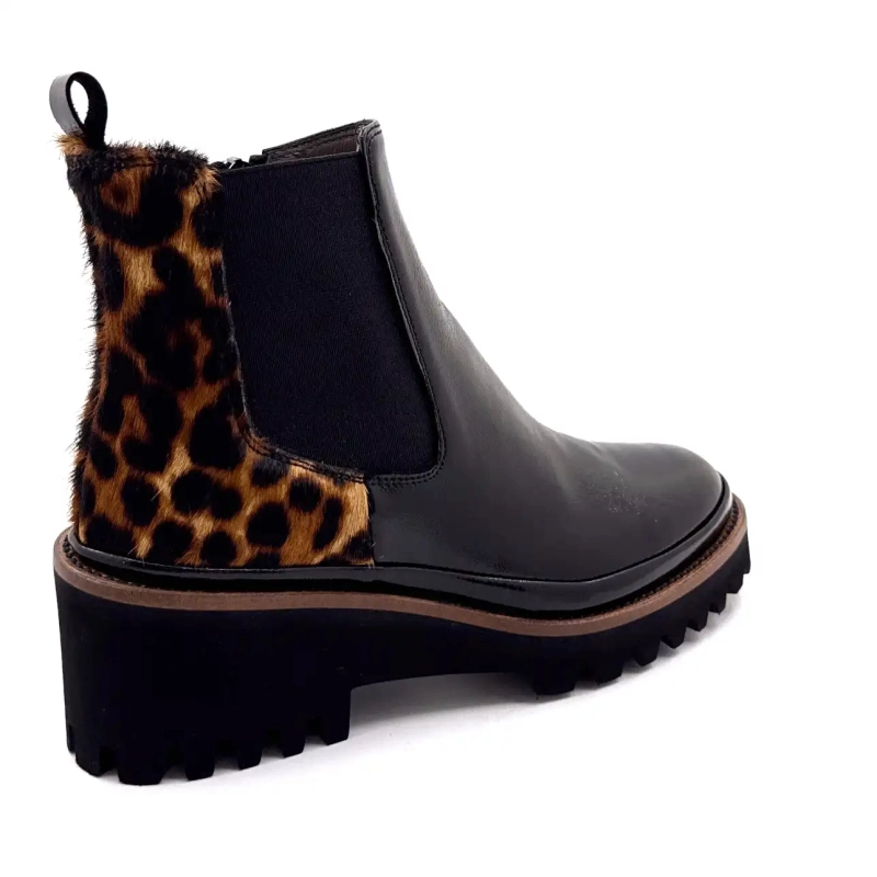 XSA 9829 Fekete és Oroszlán lakkbőr Ivoire Chaussures