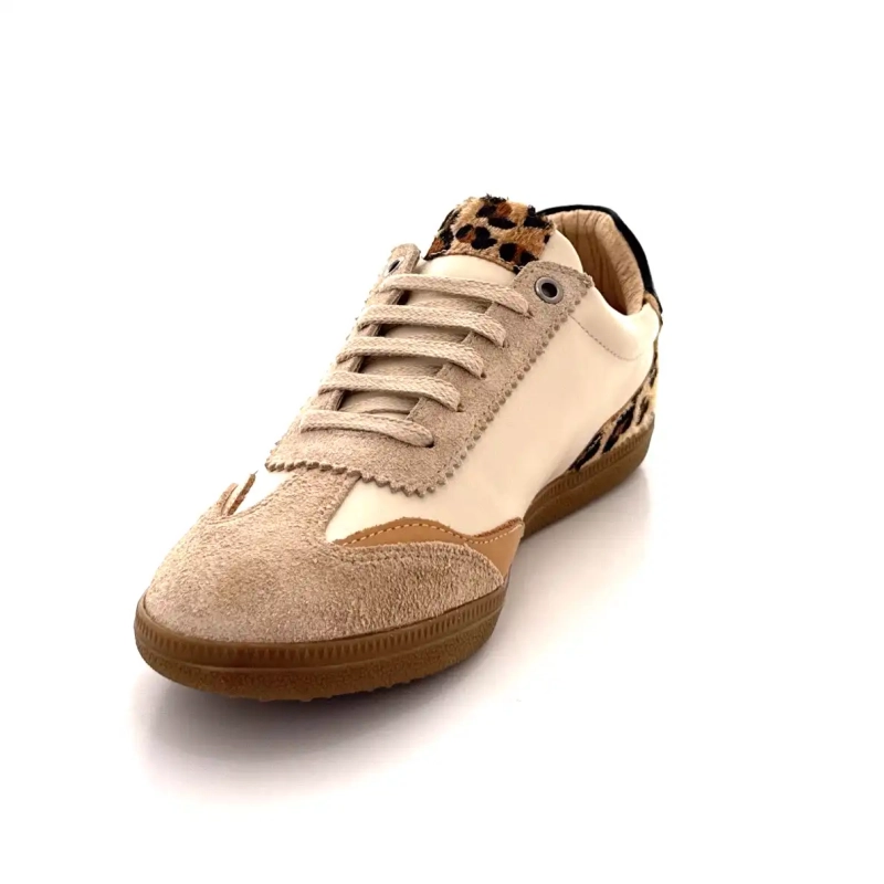 Ivoire Msamba 22f Beige Læder Beige Ruskind & Léo Ivoire Chaussures