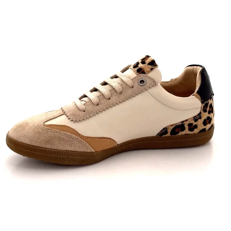 Msamba 22f Ivoire Cuero Beige Ante Beige y Léo Ivoire Chaussures