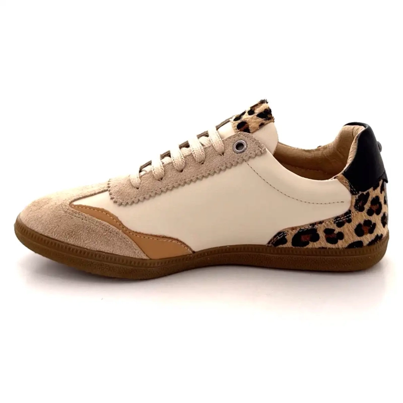 Ivoire Msamba 22f Piele bej Suede bej și Leo Ivoire Chaussures