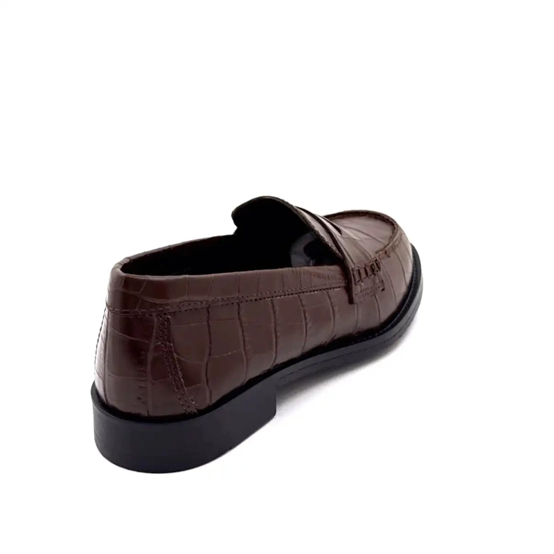 Ivoire 26431 Cuir Coco Marron Ivoire Chaussures