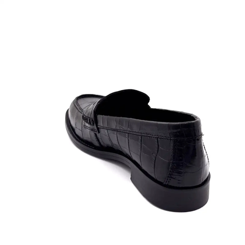 Ivoire 26431 Schwarzes Kokosnussleder Ivoire Chaussures