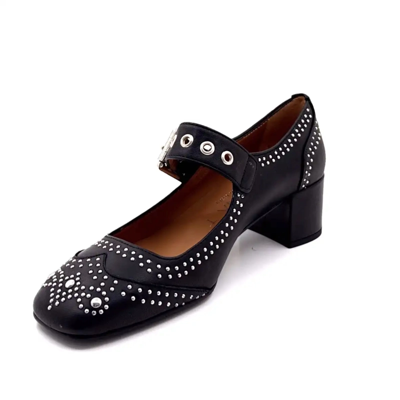 Ivoire P1806 Cuero Negro Ivoire Chaussures