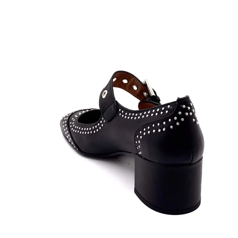 Ivoire P1806 Zwart Leer Ivoire Chaussures