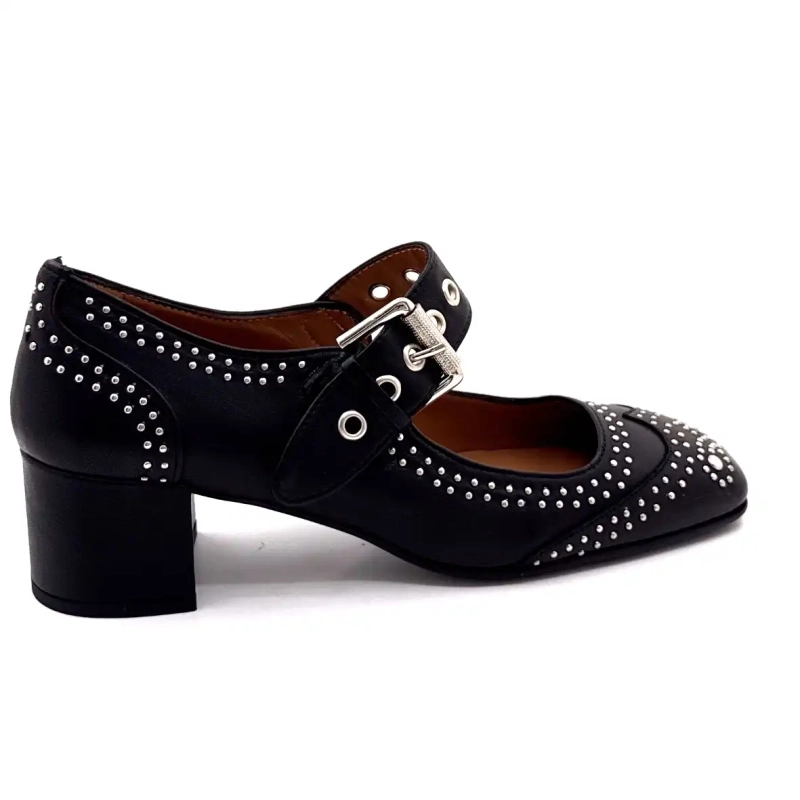 Ivoire P1806 Cuero Negro Ivoire Chaussures