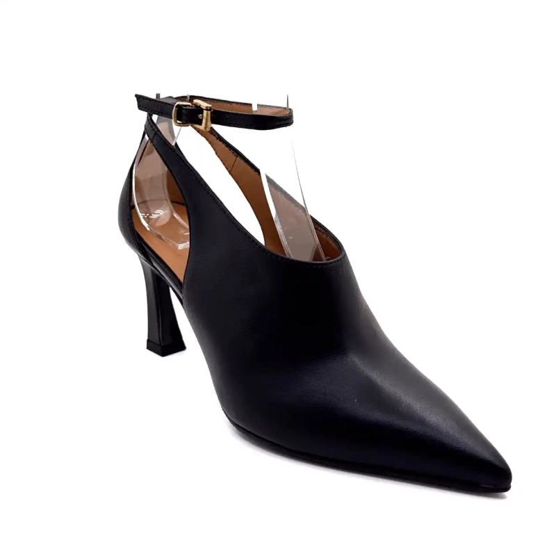 Ivoire P1532 Couro Preto Ivoire Chaussures