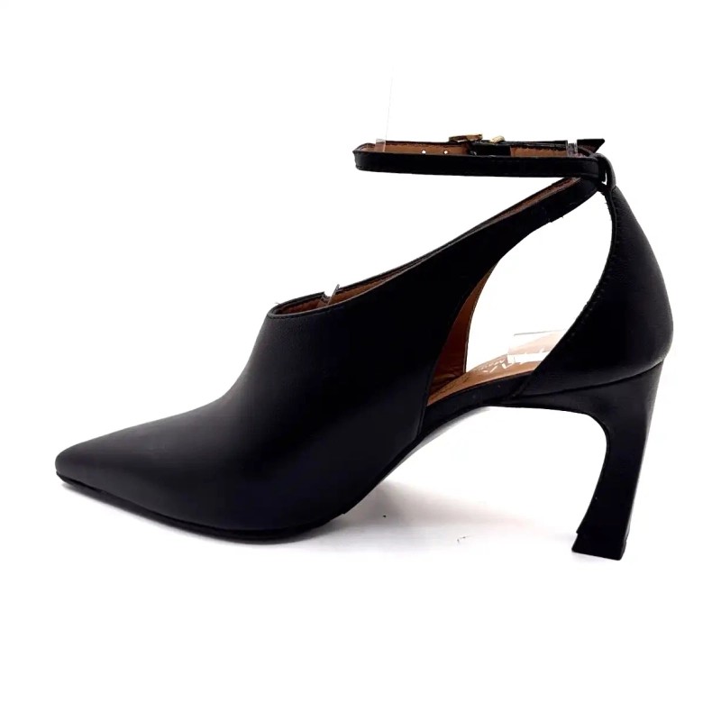 Ivoire P1532 Black Leather Ivoire Chaussures