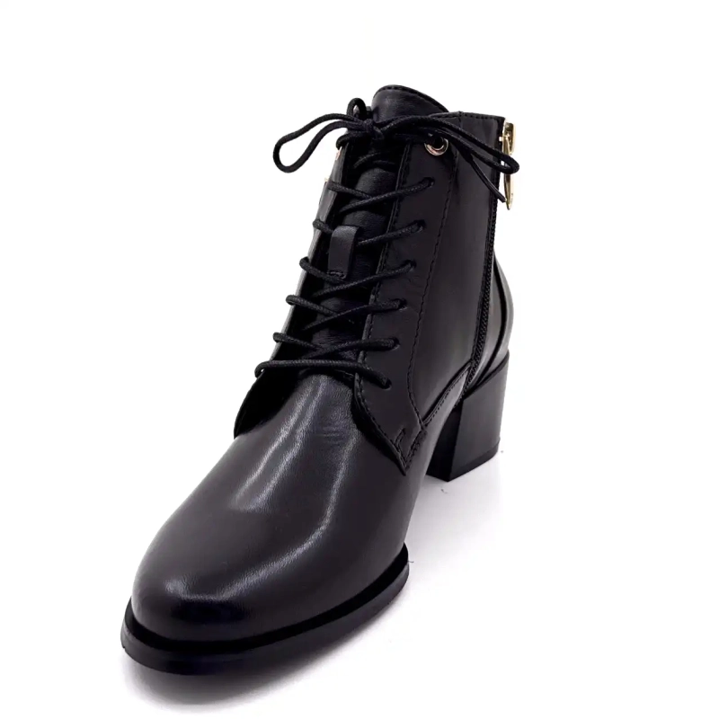 Regarde Le Ciel Jolene 25 Cuir Noir Ivoire Chaussures