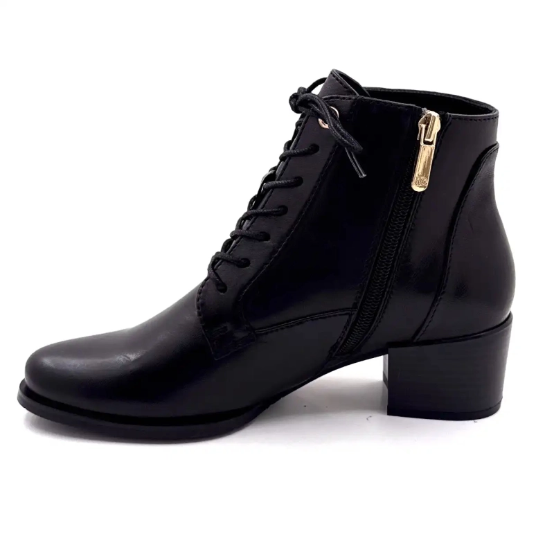Regarde Le Ciel Jolene 25 Cuir Noir Ivoire Chaussures