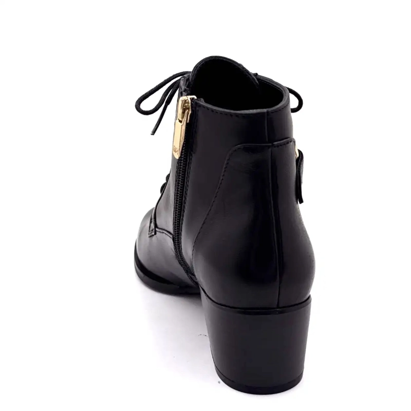 Regarde Le Ciel Jolene 25 Cuir Noir Ivoire Chaussures