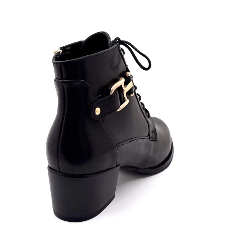 Regarde Le Ciel Jolene 25 Cuir Noir Ivoire Chaussures