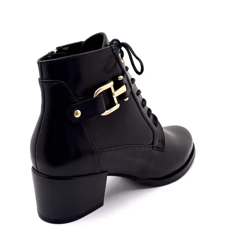 Regarde Le Ciel Jolene 25 Cuir Noir Ivoire Chaussures