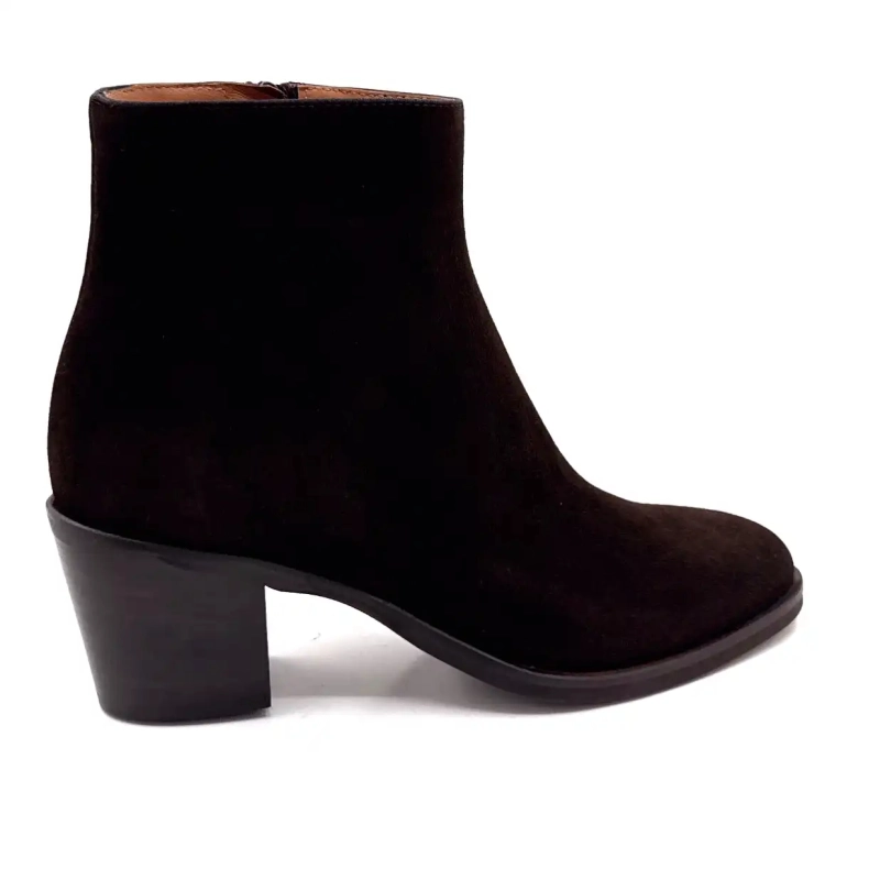 Ivoire P2254 Sjokoladebrun semsket skinn Ivoire Chaussures