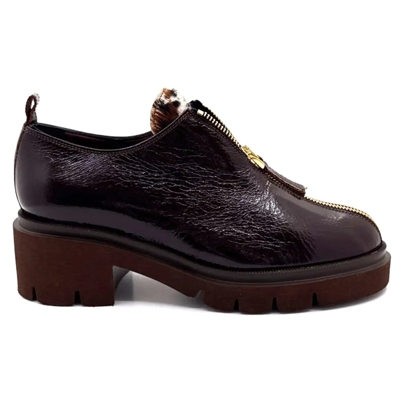Ivoire verniciata marrone cioccolato avorio 412 Ivoire Chaussures