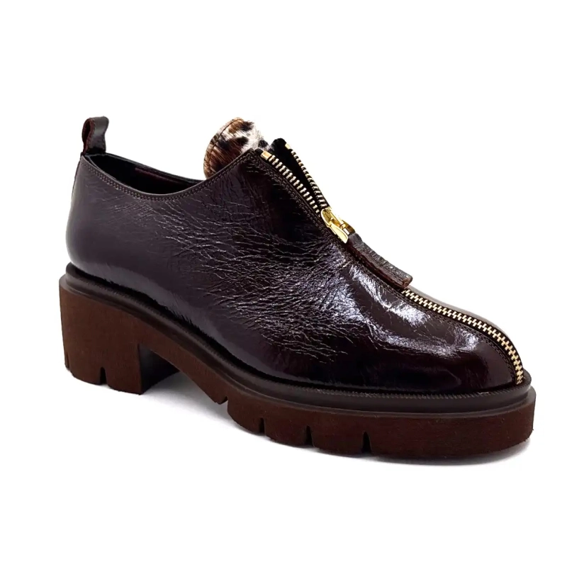 Ivoire verniciata marrone cioccolato avorio 412 Ivoire Chaussures