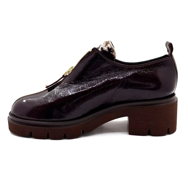 Ivoire 412 Chocolate Brown Patent Leather Ivoire Chaussures